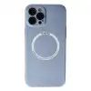 Apple İphone 12 Pro Kılıf Jack Magneticsafe Lens Silikon - Sierra Blue
