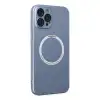 Apple İphone 12 Pro Kılıf Jack Magneticsafe Lens Silikon - Sierra Blue