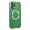 Apple İphone 12 Pro Kılıf Jack Magneticsafe Lens Silikon - Yeşil