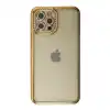 Apple İphone 12 Pro Kılıf Joke Taşlı Silikon - Gold