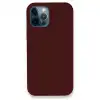Apple İphone 12 Pro Kılıf Lansman Legant Silikon - Bordo