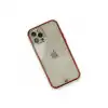 Apple İphone 12 Pro Kılıf Liva Taşlı Silikon - Kırmızı