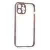 Apple İphone 12 Pro Kılıf Miami Şeffaf Silikon - Açık Mor