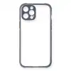 Apple İphone 12 Pro Kılıf Miami Şeffaf Silikon - Gri