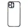 Apple İphone 12 Pro Kılıf Miami Şeffaf Silikon - Lacivert
