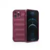 Apple İphone 12 Pro Kılıf Optimum Silikon - Bordo
