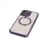 Apple İphone 12 Pro Kılıf Prag Magneticsafe Kapak - Derin Mor