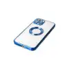Apple İphone 12 Pro Kılıf Slot Silikon - Mavi