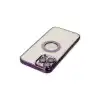 Apple İphone 12 Pro Kılıf Slot Silikon - Mor