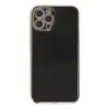 Apple İphone 12 Pro Kılıf Volet Silikon - Siyah