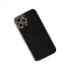 Apple İphone 12 Pro Kılıf Volet Silikon - Siyah