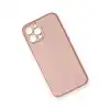 Apple İphone 12 Pro Max Kılıf Coco Deri Silikon Kapak - Pembe