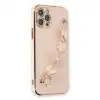 Apple İphone 12 Pro Max Kılıf Esila Silikon - Pudra