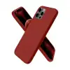 Apple İphone 12 Pro Max Kılıf First Silikon - Bordo