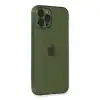 Apple İphone 12 Pro Max Kılıf Fly Lens Silikon - Yeşil