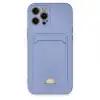Apple İphone 12 Pro Max Kılıf Kelvin Kartvizitli Silikon - Lila