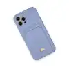 Apple İphone 12 Pro Max Kılıf Kelvin Kartvizitli Silikon - Lila