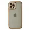 Apple İphone 12 Pro Max Kılıf Liva Lens Silikon - Beyaz