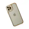 Apple İphone 12 Pro Max Kılıf Liva Lens Silikon - Beyaz