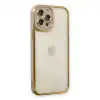 Apple İphone 12 Pro Max Kılıf Liva Lens Silikon - Lila