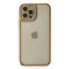 Apple İphone 12 Pro Max Kılıf Liva Lens Silikon - Lila