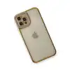 Apple İphone 12 Pro Max Kılıf Liva Lens Silikon - Lila