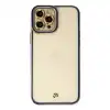 Apple İphone 12 Pro Max Kılıf Liva Lens Silikon - Mavi