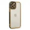 Apple İphone 12 Pro Max Kılıf Liva Lens Silikon - Siyah