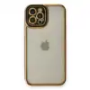 Apple İphone 12 Pro Max Kılıf Liva Lens Silikon - Siyah
