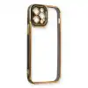 Apple İphone 12 Pro Max Kılıf Liva Lens Silikon - Siyah