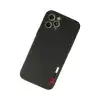 Apple İphone 12 Pro Max Kılıf Loop Deri Silikon - Siyah