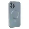 Apple İphone 12 Pro Max Kılıf Moshi Lens Magneticsafe Silikon - Sierra Blue