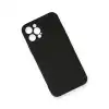 Apple İphone 12 Pro Max Kılıf Nano İçi Kadife Silikon - Siyah
