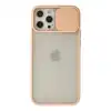 Apple İphone 12 Pro Max Kılıf Palm Buzlu Kamera Sürgülü Silikon - Pembe