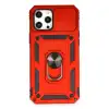 Apple İphone 12 Pro Max Kılıf Pars Lens Yüzüklü Silikon - Kırmızı