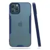 Apple İphone 12 Pro Max Kılıf Platin Silikon - Lacivert