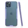 Apple İphone 12 Pro Max Kılıf Platin Silikon - Lila