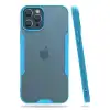 Apple İphone 12 Pro Max Kılıf Platin Silikon - Mavi