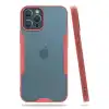 Apple İphone 12 Pro Max Kılıf Platin Silikon - Pembe