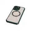 Apple İphone 12 Pro Max Kılıf Prag Magneticsafe Kapak - Koyu Yeşil