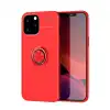 Apple İphone 12 Pro Max Kılıf Range Yüzüklü Silikon - Kırmızı