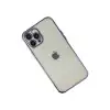 Apple İphone 12 Pro Max Kılıf Razer Lensli Silikon - Mor