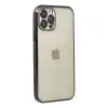Apple İphone 12 Pro Max Kılıf Razer Lensli Silikon - Siyah