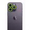 Apple İphone 12 Pro Neon Fosforlu Kamera Lens - Yeşil