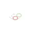 Apple İphone 12 Renkli Kamera Lens Koruma Cam - Yeşil-pembe