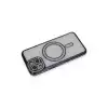 Apple İphone 13 Kılıf Joke Simli Magneticsafe Kılıf - Siyah