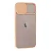 Apple İphone 13 Kılıf Palm Buzlu Kamera Sürgülü Silikon - Pembe