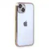 Apple İphone 13 Kılıf Razer Lensli Silikon - Gold