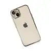 Apple İphone 13 Kılıf Razer Lensli Silikon - Gümüş
