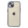 Apple İphone 13 Kılıf Razer Lensli Silikon - Lacivert